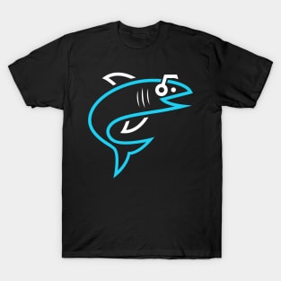 Shark with Headphones Icon T-Shirt